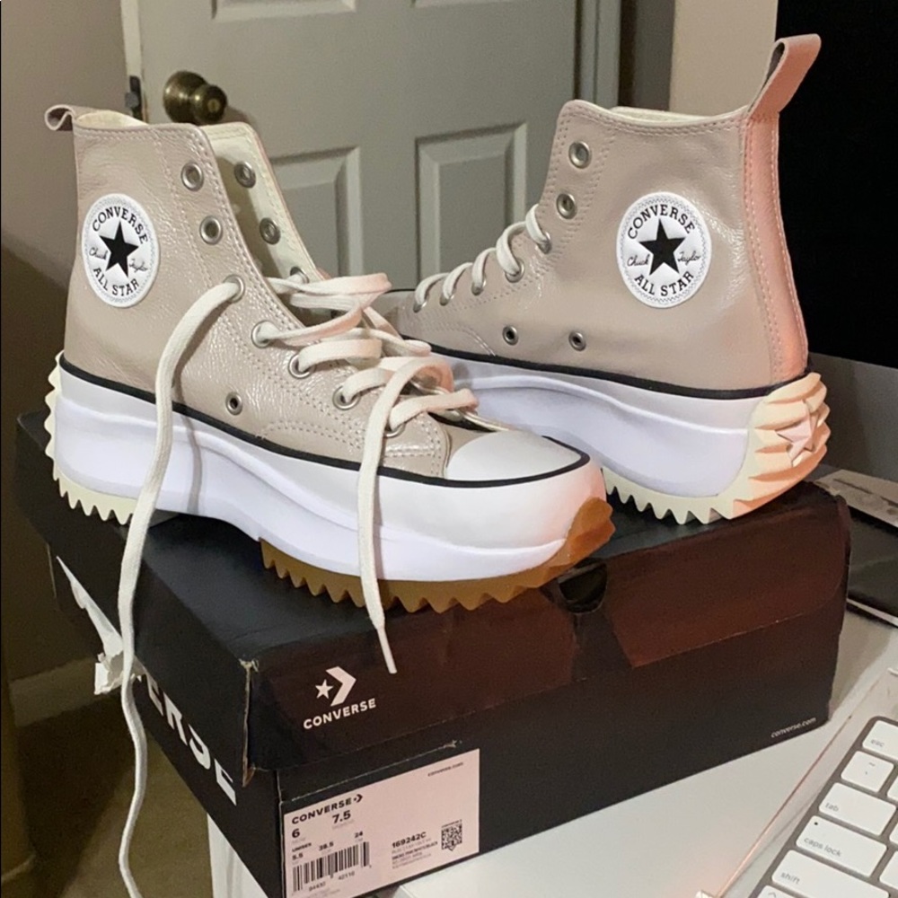 Converse Run Star hike high smoke/pink/white/black